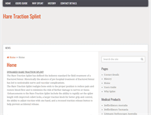 Tablet Screenshot of haretractionsplint.com